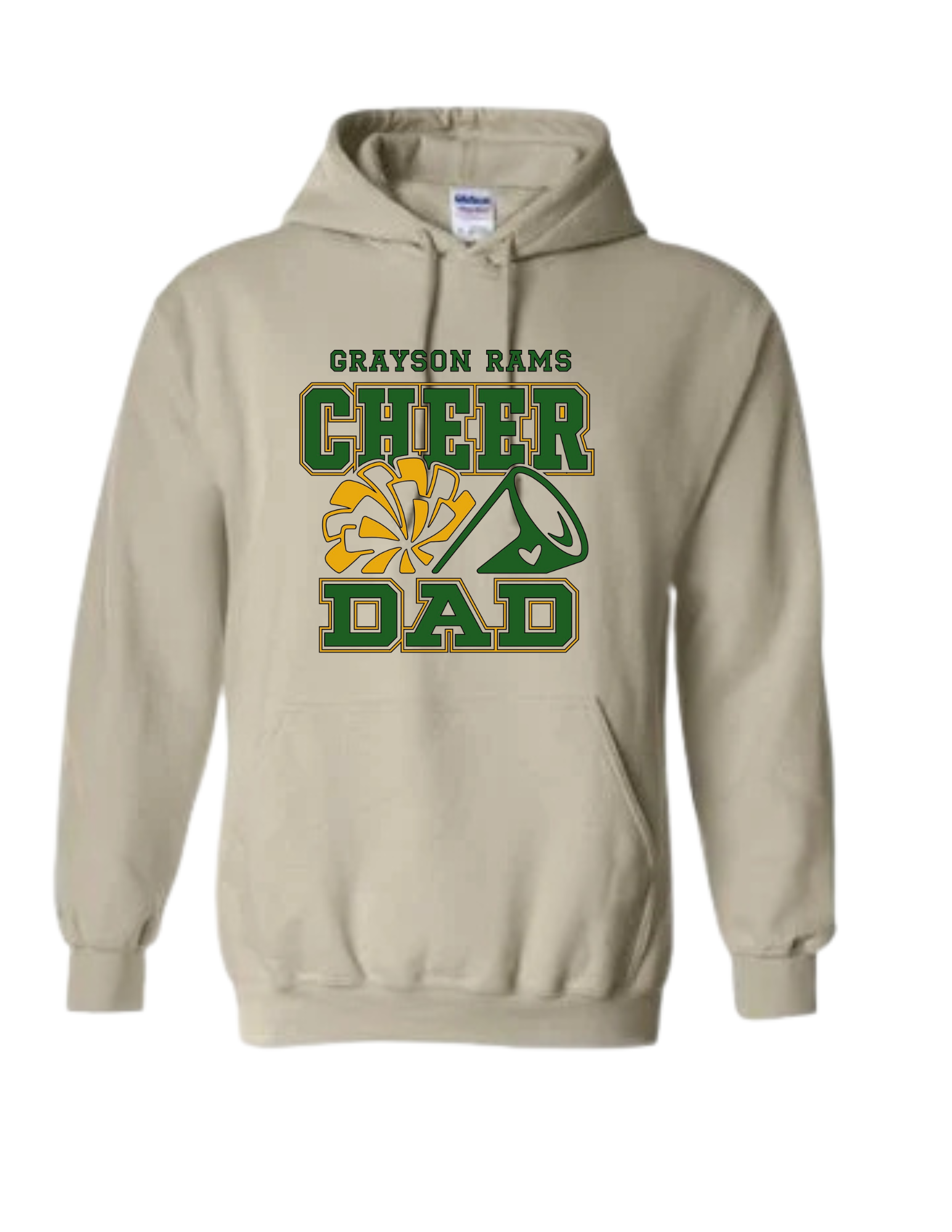 Grayson Rams Cheer Dad Hoodie